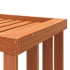 Soporte leña de exterior madera pino marrón cera 109x52x106