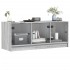 Mueble de TV con puertas de vidrio gris Sonoma 102x37x42