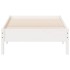 Estructura de cama sin colchón madera maciza blanca 90x190