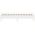 Estructura de cama sin colchón madera maciza blanca 90x190