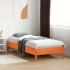 Estructura de cama sin colchón madera maciza marrón 75x190