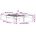 Estructura de cama sin colchón madera maciza marrón 135x190