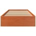 Estructura de cama sin colchón madera maciza marrón 90x190