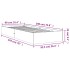 Estructura de cama sin colchón madera maciza marrón 90x190