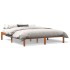 Cama sin colchón madera maciza de pino marrón cera 160x200
