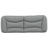 Cabecero de cama acolchado tela gris claro 120