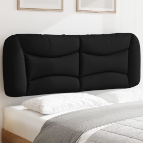 Cabecero de cama acolchado tela negro 120
