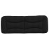 Cabecero de cama acolchado tela negro 120