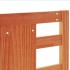 Cabecero de cama madera maciza de pino marrón cera 135