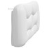Cabecero de cama acolchado cuero sintético blanco 160