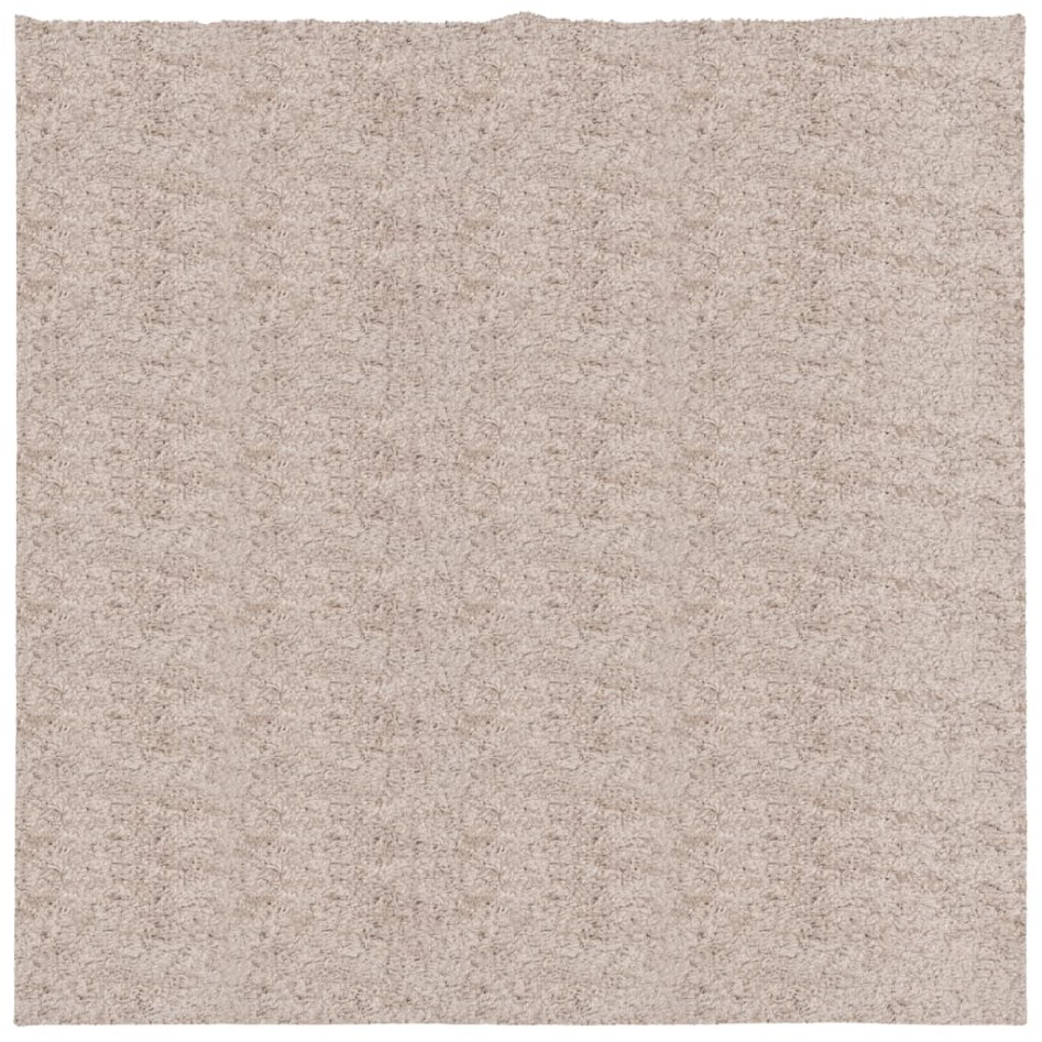 Alfombra peluda de pelo largo moderna PAMPLONA beige 160x160