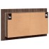 Armario espejo de baño LED acrílico marrón roble 80x12x45