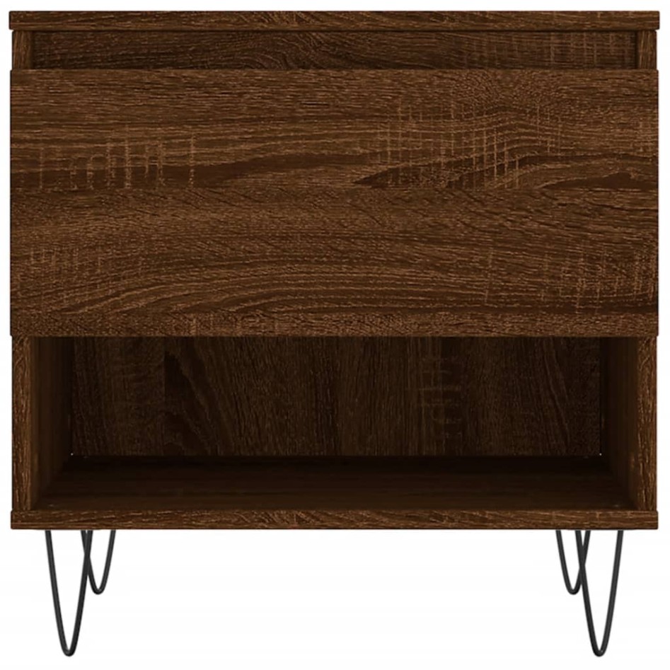 Mesas de centro 2 uds madera ingeniería roble marrón