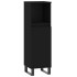 Armario de baño madera contrachapada negro 30x30x100