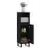 Armario de baño madera contrachapada negro 30x30x100