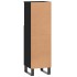 Armario de baño madera contrachapada negro 30x30x100