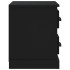 Mesita de noche negra 60x35,5x45