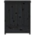 Aparador alto de madera maciza de pino negro 83x41,5x100
