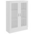 Vitrina de madera contrachapada blanco 82,5x30,5x115