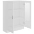 Vitrina de madera contrachapada blanco 82,5x30,5x115