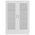 Vitrina de madera contrachapada blanco 82,5x30,5x115
