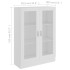Vitrina de madera contrachapada blanco 82,5x30,5x115