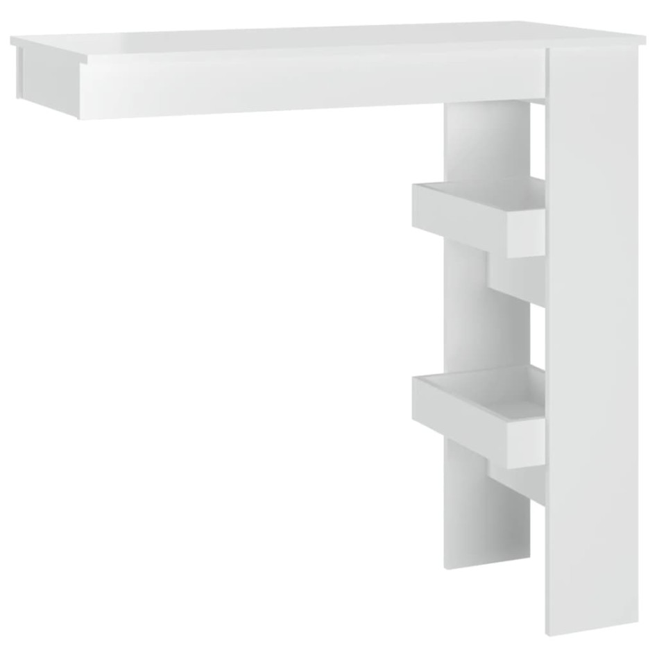 Mesa de bar de pared madera contrachapada blanco