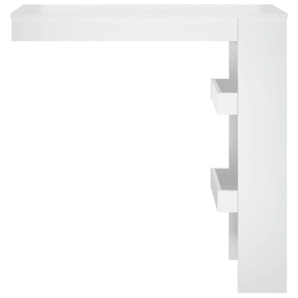 Mesa de bar de pared madera contrachapada blanco