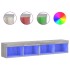 Muebles de TV con luces LED 2 uds gris Sonoma 80x30x30