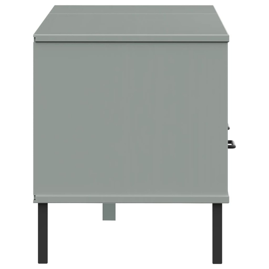 Mueble de TV con patas de metal OSLO madera maciza pino