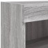 Muebles de TV con luces LED 2 uds gris Sonoma 80x30x30