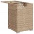 Mesa cubierta para bombona de propano ratán beige 40x40x60