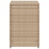Mesa cubierta para bombona de propano ratán beige 40x40x60