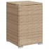 Mesa cubierta para bombona de propano ratán beige 40x40x60