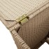 Mesa cubierta para bombona de propano ratán beige 40x40x60