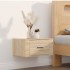 Mesitas de noche de pared 2 uds color roble Sonoma 50x36x25