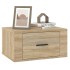 Mesitas de noche de pared 2 uds color roble Sonoma 50x36x25