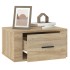 Mesitas de noche de pared 2 uds color roble Sonoma 50x36x25