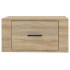 Mesitas de noche de pared 2 uds color roble Sonoma 50x36x25