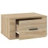 Mesitas de noche de pared 2 uds color roble Sonoma 50x36x25