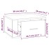 Mesitas de noche de pared 2 uds color roble Sonoma 50x36x25
