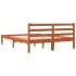 Estructura de cama sin colchón madera maciza marrón 120x190