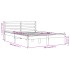 Estructura de cama sin colchón madera maciza marrón 120x190