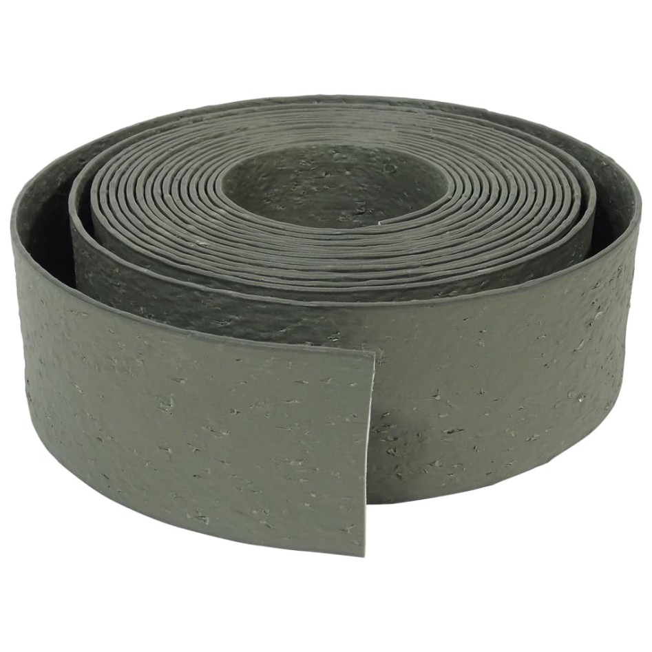 Nature Borde de jardín texturizado gris 0,12x12 m 5