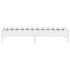Estructura de cama sin colchón madera maciza blanca 75x190