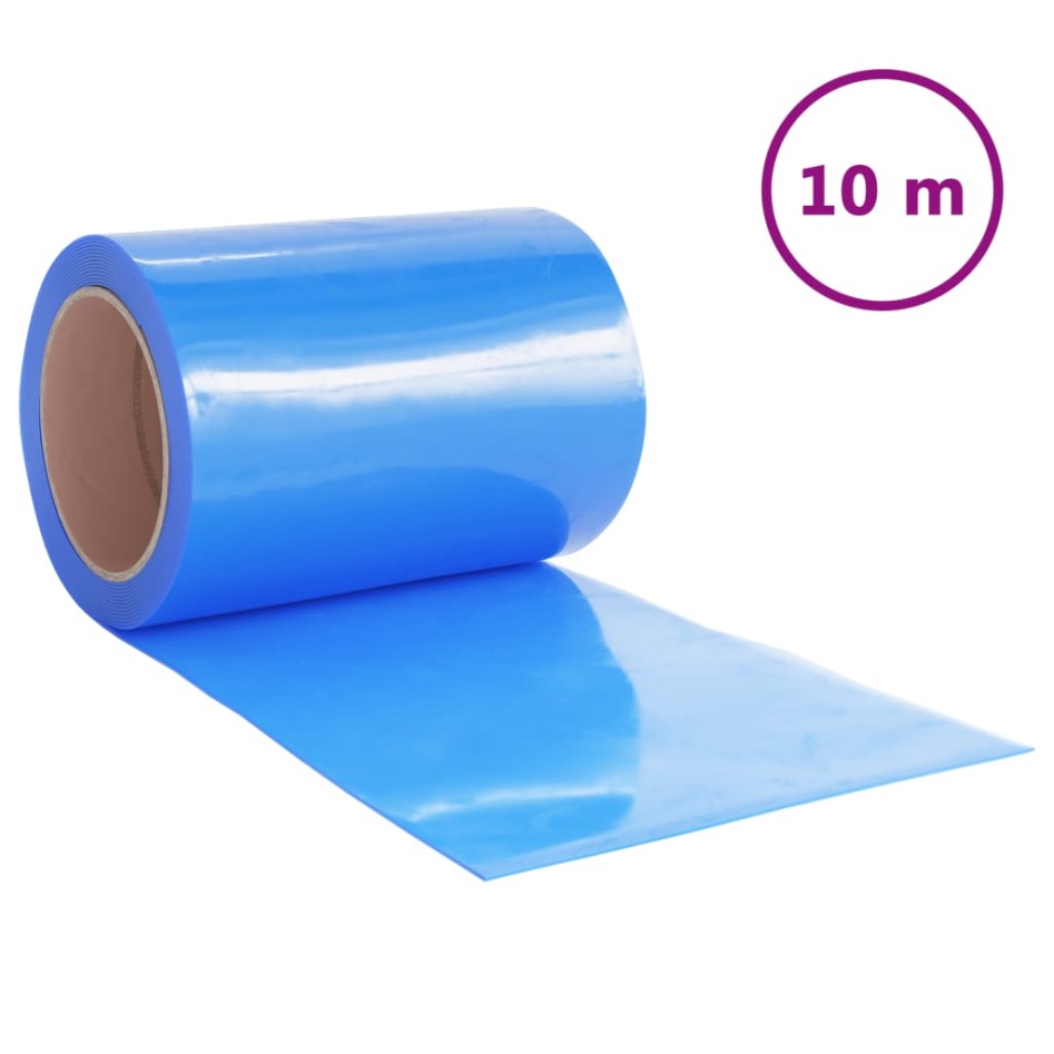 Tira de cortina para puertas PVC azul 300x2,6 mm 10