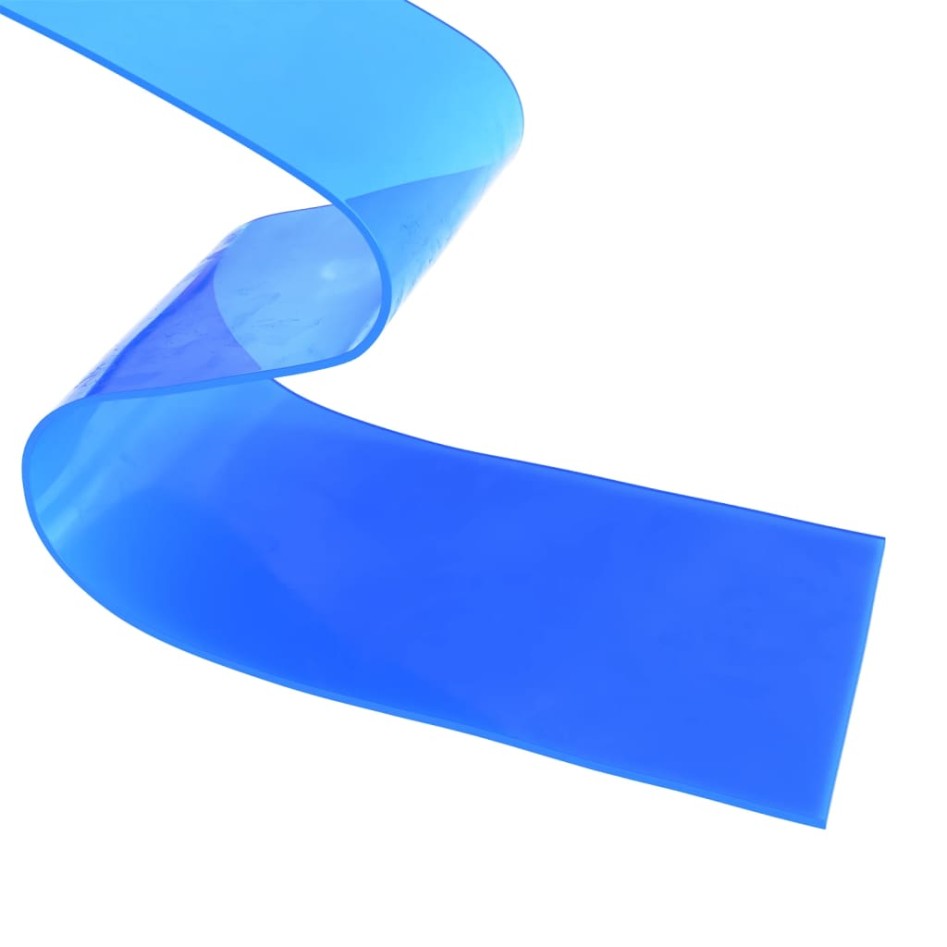 Tira de cortina para puertas PVC azul 300x2,6 mm 10