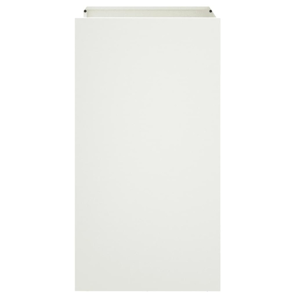 Jardinera acero blanco 42x38x75