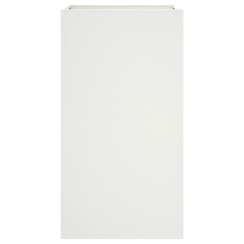 Jardinera acero blanco 42x38x75