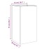 Jardinera acero blanco 42x38x75